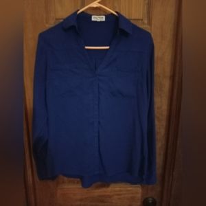 Express button down long sleeve shirt